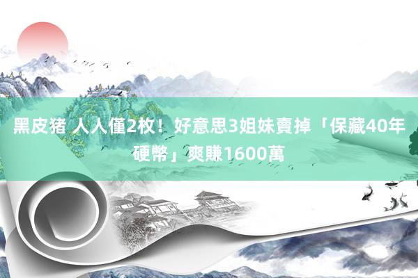 黑皮猪 人人僅2枚！　好意思3姐妹賣掉「保藏40年硬幣」爽賺1600萬